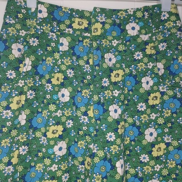 Free People Floral Blue and Yellow Maxi Skirt - Picture 5 of 13